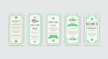 Davet kümesi Art Deco tarzında