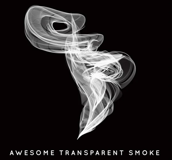 Humo transparente abstracto — Vector de stock