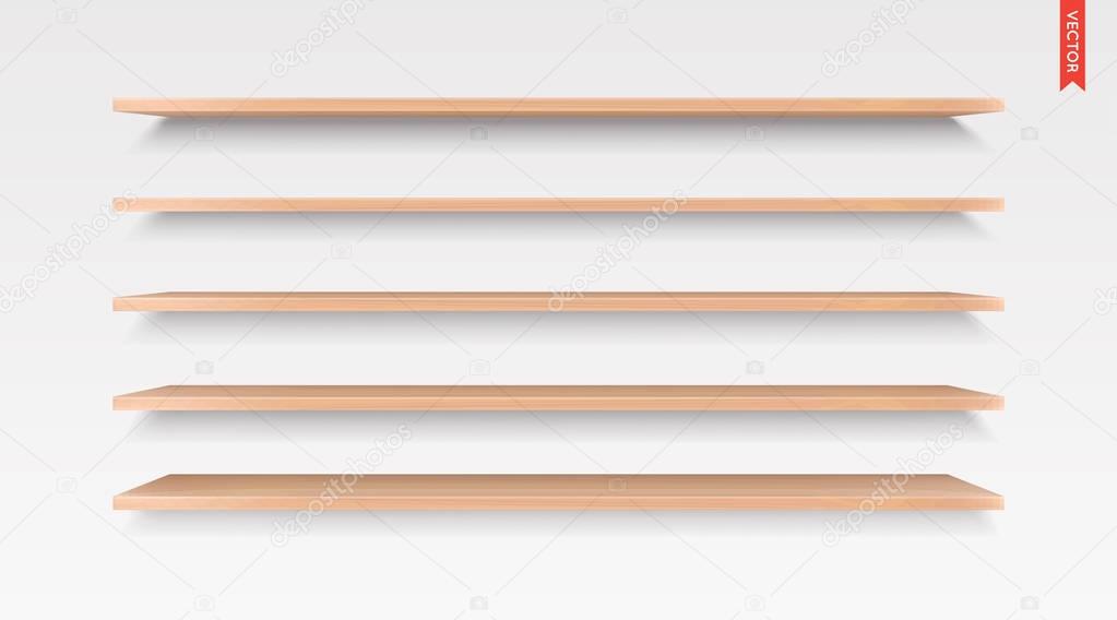 Set of Wood Shelves