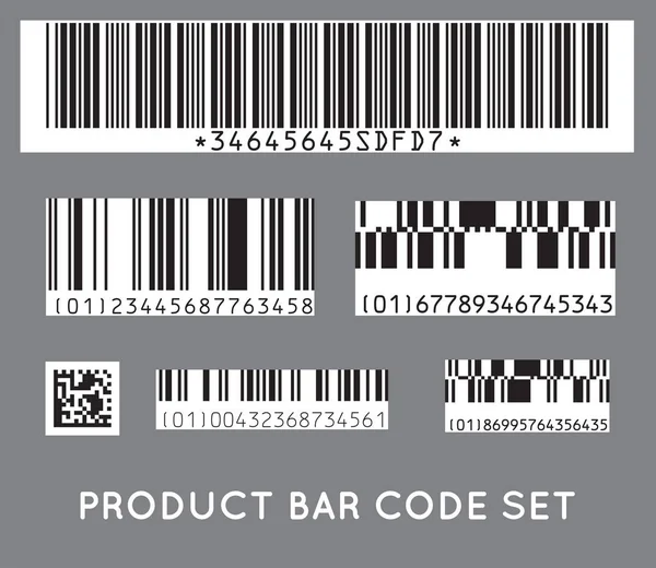Icono Código Barras Set Moderno Código Barras Plano Puede Utilizar — Archivo Imágenes Vectoriales