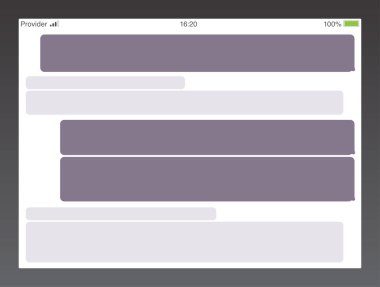 Haberci kısa mesaj servisi kabarcıklar. Metin sohbet sms kutuları. Boş ileti bubles şablonu.