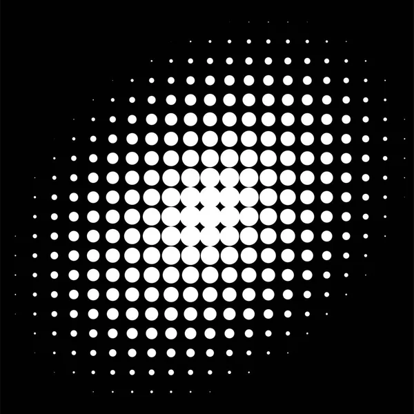 Cercle Demi Teinte Motif Point Demi Teinte Illustration Vectorielle — Image vectorielle