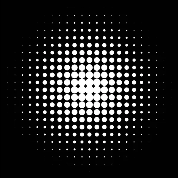 Cercle Demi Teinte Motif Point Demi Teinte Illustration Vectorielle — Image vectorielle