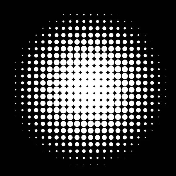 Circle Halftone Halftone Dot Pattern Vector Illustration — Stock Vector