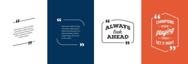 Remark teklif şablonu kabarcık. Şablon vektör Set.