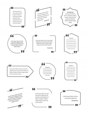 Tipografik teklif şablonu kabarcık. Şablon vektör büyük Set.