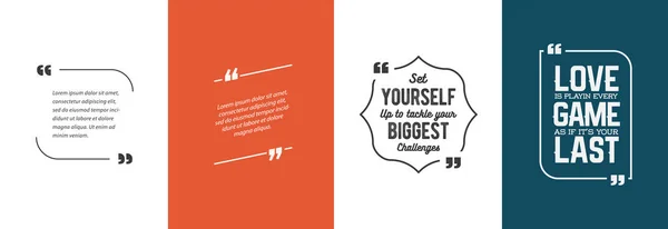 Remark Quote Template Bubble Template Vector Set — Stock Vector