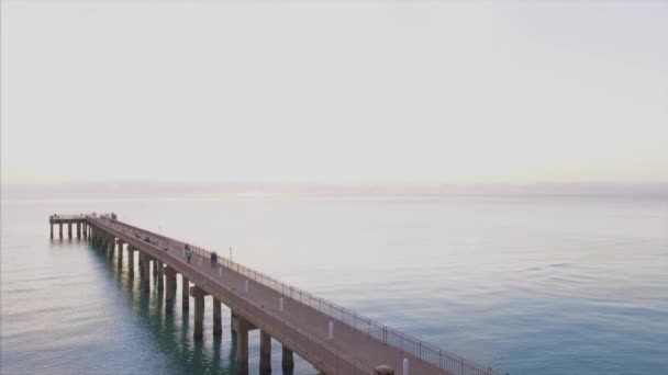 美丽的码头天线 — 图库视频影像