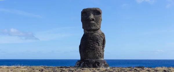 Moai on Este Island Rapa Nui. Last Moai Stock Image