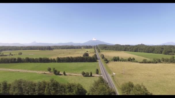 Estrada Para Vulcão Osorno Região Los Lagos Chile — Vídeo de Stock
