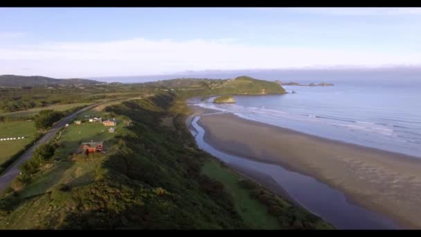 4k video de la costa chilena de Chiloé — Vídeo de stock