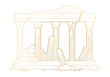 Grafik harap antik mimari