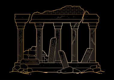 Grafik harap antik mimari