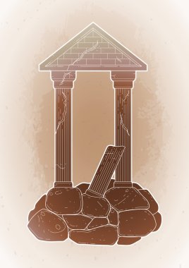 Grafik harap antik mimari