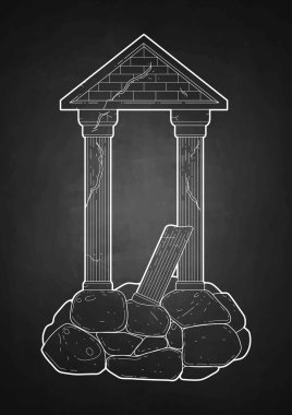 Grafik harap antik mimari