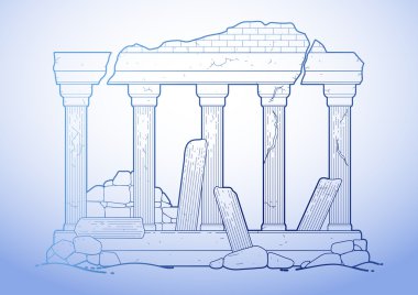 Grafik harap antik mimari