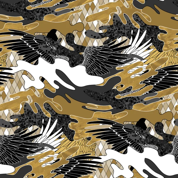 Abstracte camouflage patroon — Stockvector