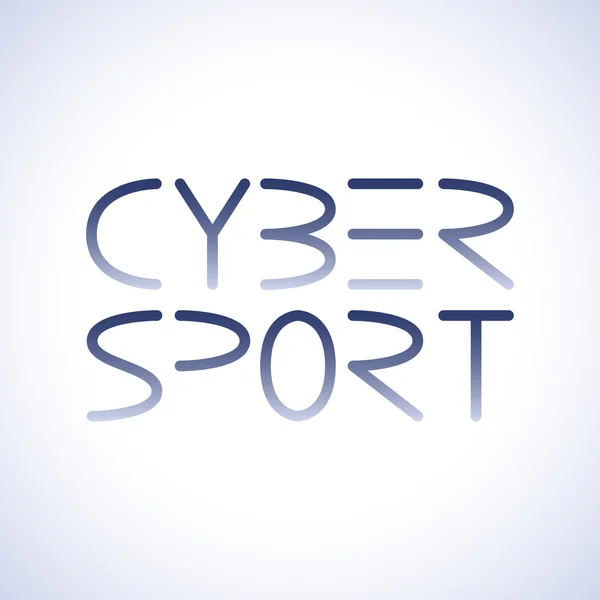 Cyber sport φράση — Διανυσματικό Αρχείο