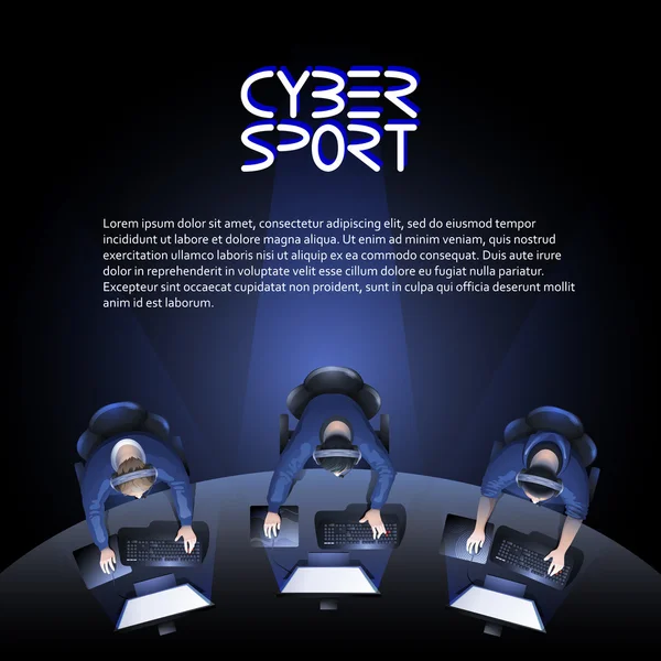 Cyber sport σχεδιασμό — Διανυσματικό Αρχείο
