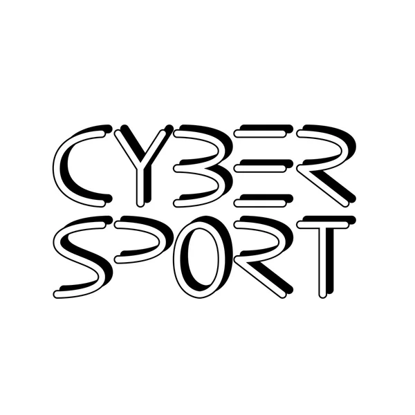 Cyber spor ifade — Stok Vektör