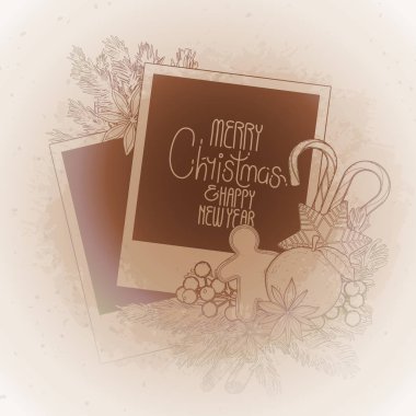 Grafik garland ve fotoğraf kağıt