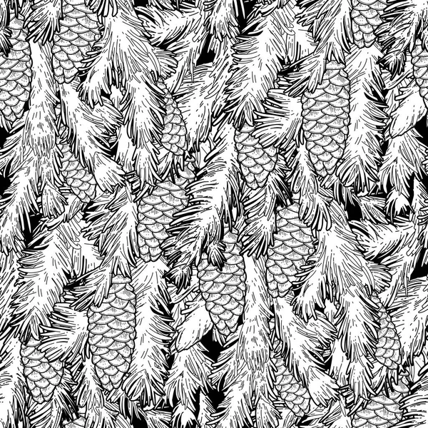 Grafische pine tree patroon — Stockvector