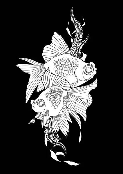 Poisson télescope graphique — Image vectorielle