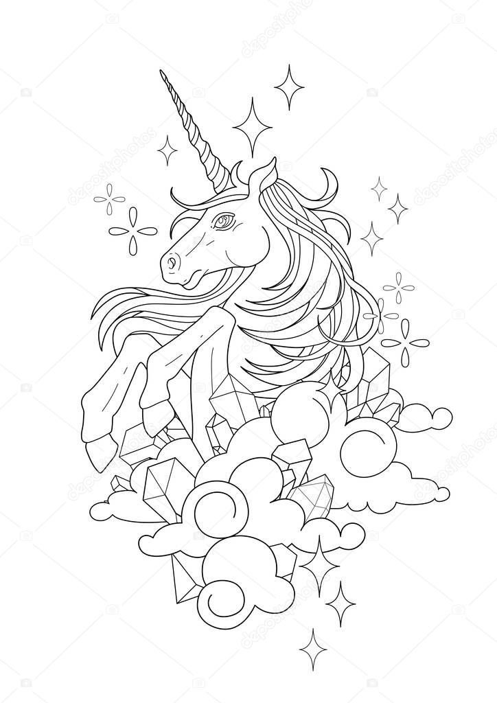 Cute graphic unicorn