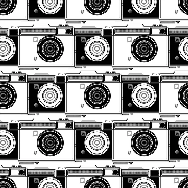 Grafische camera patroon — Stockvector