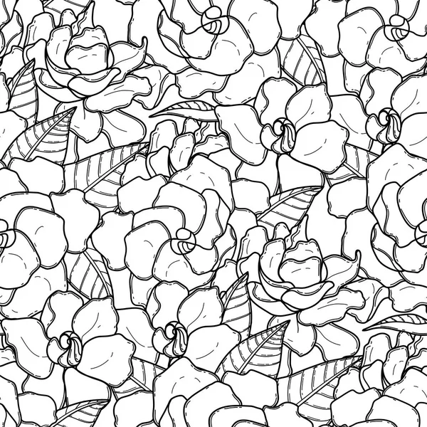 Grafische gardenia patroon — Stockvector