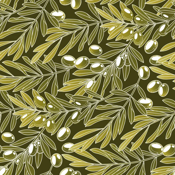 Motif graphique olive — Image vectorielle