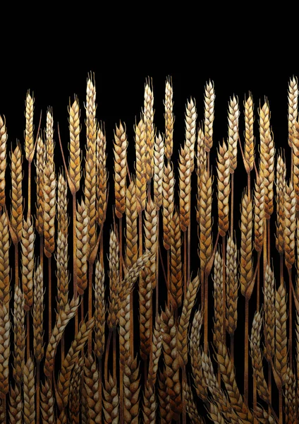 水彩麦芽デザイン — ストック写真