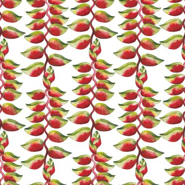 Suluboya heliconia desen