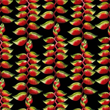 Suluboya heliconia desen