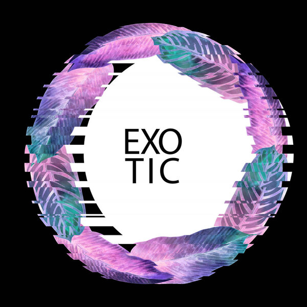 Акварель геликония
