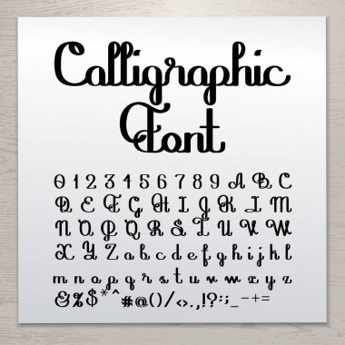 El yazılı kaligrafi komut dosyası