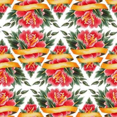 Suluboya çiçek skeç