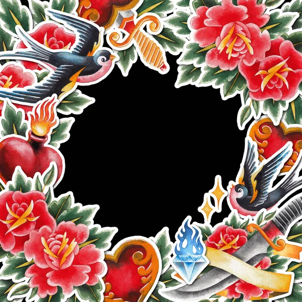 Suluboya eski okul tasarım