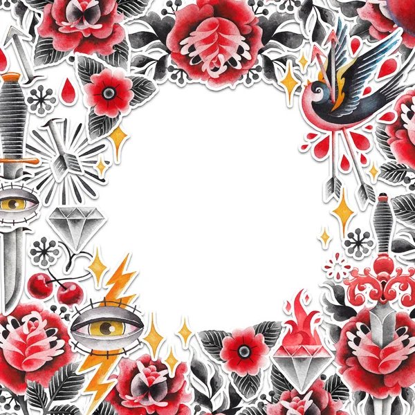 Suluboya eski okul tasarım