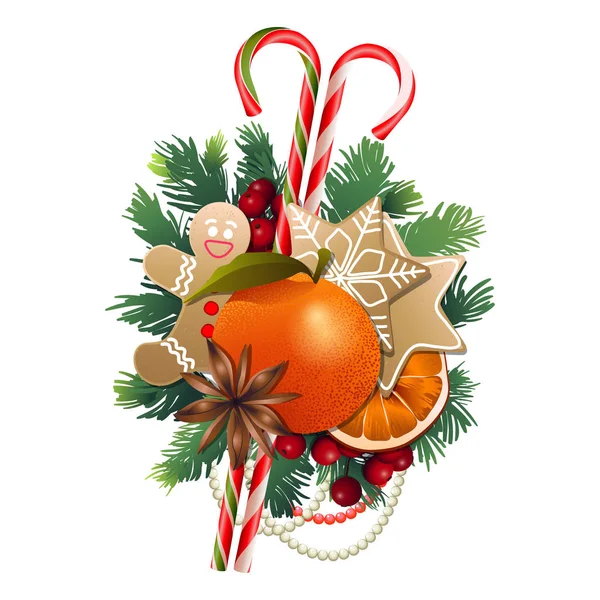 Navidad dulce diseño — Archivo Imágenes Vectoriales