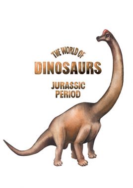 Gerçekçi suluboya dinozor