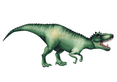 Gerçekçi suluboya dinozor