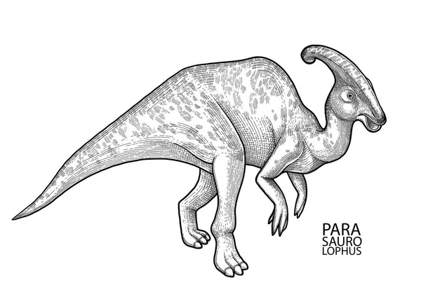Реалистичный графический динозавр — стоковый вектор