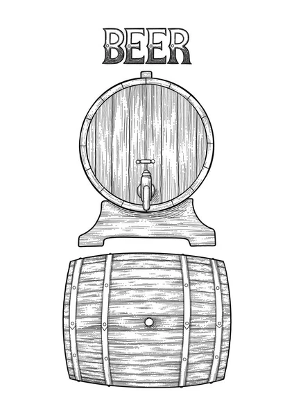 Barris gráficos de cerveja —  Vetores de Stock