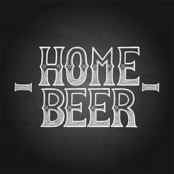 Grafické domácí pivo — Stockový vektor