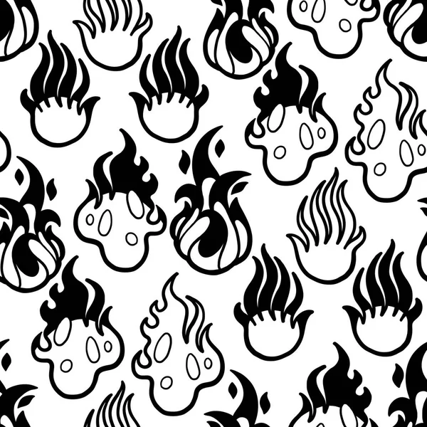 Llamas gráficas de fuego — Archivo Imágenes Vectoriales