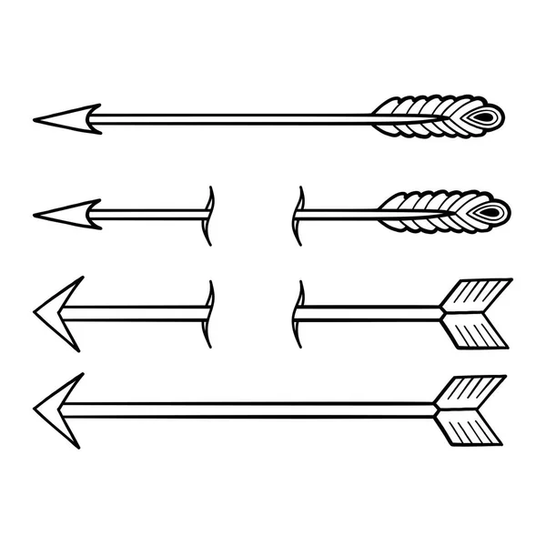 Grafische einfache Pfeile — Stockvektor