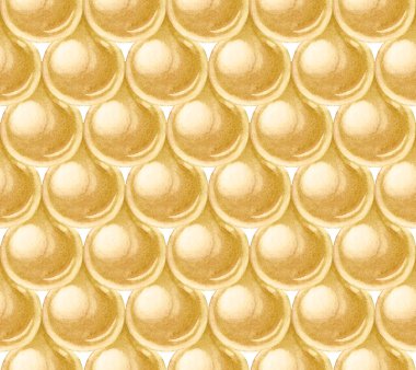 Altın yağ damlacıklarının kusursuz suluboya desenleri.