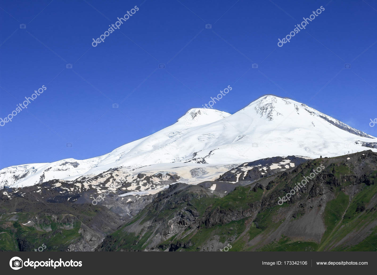 Pics dormant volcanoes Dormant volcano. Mount Elbrus. — Stock Photo