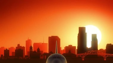 Corpus Christi Texas ABD Amerika manzarası gündoğumu kalkış